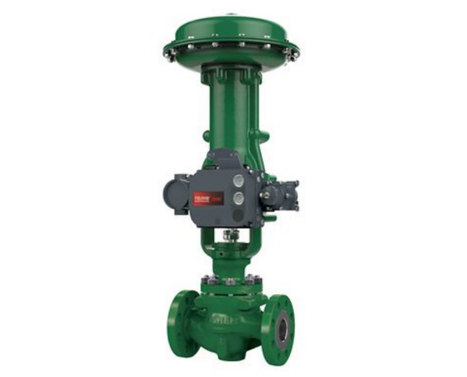 photo of a green control valve