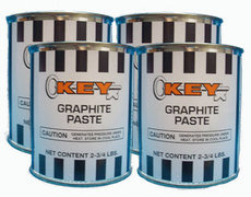 buckets of keytite graphite paste