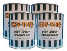 buckets of keytite pipe joint compound
